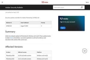 PhotoshopなどAdobe製品に緊急の脆弱性、直ちにアップデートを