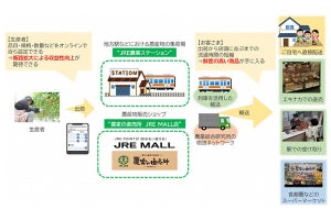 JR東×農業総合研究所、朝どれ農産物を輸送する実証実験