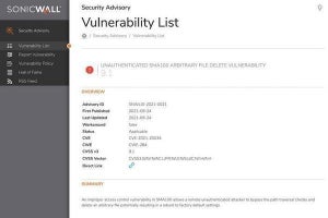 SonicWallのセキュリティアプライアンス「SMA100シリーズ」に深刻な脆弱性