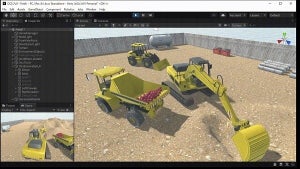 Unity×ROSで開発、自動運転開発検証向け建設機械シミュレーター