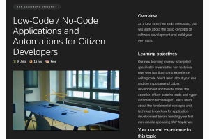 SAP、市民開発者も使えるローコード・ノーコード開発ツール発表