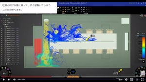 空気の流れを3Dシミュレート、室内換気を改善するサービス