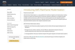 AWS、メインフレームをクラウドへ移行させるサービス発表 - COBOLをJavaに変換