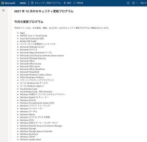Microsoft、2021年12月の月例セキュリティアップデートリリース  - ゼロデイ脆弱性修正