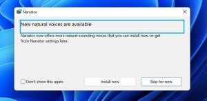 Windows 11開発版により自然なナレーターボイスが追加