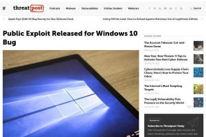 Windows 10 1月の累積更新プログラムで修正の脆弱性、PoC公開で要注意