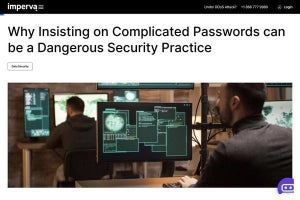 強いパスワードの強要はリスクを増大させる恐れ