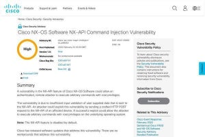 シスコの複数製品に脆弱性、確認とアップデートを