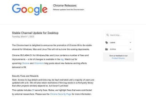 Google Chromeに深刻な複数の脆弱性、アップデートを