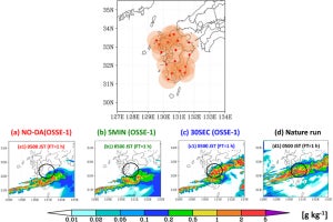 豪雨予測の精度はフェーズドアレイ気象レーダの広域展開で向上可能、理研が確認