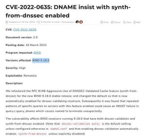 ISC BIND 9に複数の脆弱性、アップデートが必要