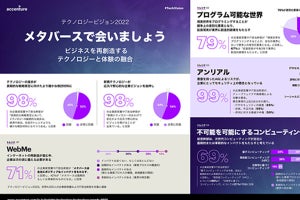 アクセンチュアがテクノロジービジョン2022を発表 - メタバースが鍵に