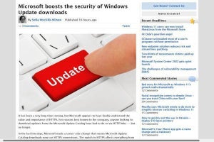 Microsoft Update Catalogのダウンロード、HTTPからHTTPSへ切り替え