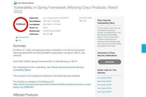 シスコ製品に緊急および重要な脆弱性、ただちにアップデートを