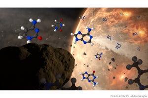 隕石からDNA/RNAを構成する核酸塩基5種類すべての同時検出に北大などが成功