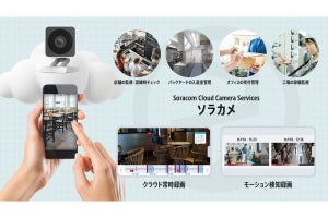 ソラコム、常時録画できるクラウドカメラサービス「ソラカメ」提供開始