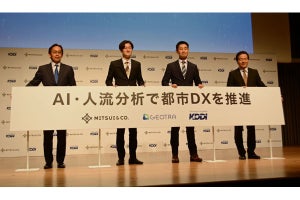 三井物産×KDDI、AI・人流分析でスマートシティを推進する新会社「GEOTRA」設立