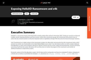 WindowsやLinuxを標的としたランサムウェア「HelloXD」亜種が登場