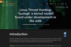 新しいLinuxルートキット「Syslogk」に要注意