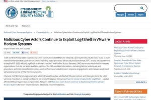 VMwareの脆弱性「 Log4Shell」が組織への侵入に悪用されている、米当局が警告