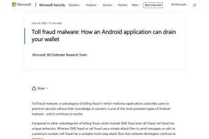 進化するAndroid料金詐欺マルウェアに注意、Microsoftが仕組みを解説