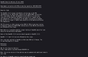 OpenSSLに重要な脆弱性、アップデートを