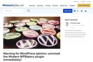 WordPressプラグイン「Modern WPBakery」を削除せよ、侵入は時間の問題