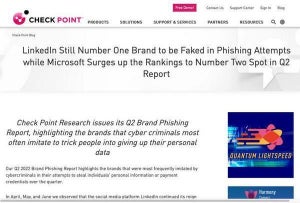 フィッシング詐欺に使われるブランド2位はMicrosoft、不動の1位は？