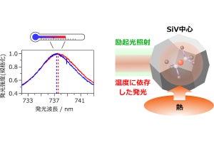 京大など、粒径20nmの爆轟ナノダイヤモンドを用いた温度計測の実証に成功