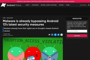 Android 13のセキュリティ回避するマルウェア登場も信じられないほどバグ多し