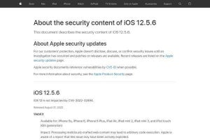 古いiPhone、iPad、iPod touchに緊急アップデート、重大な脆弱性