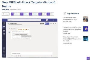 GIF画像にPython仕込む新たな攻撃「GIFShell」に注意、Microsoft Teamsが標的