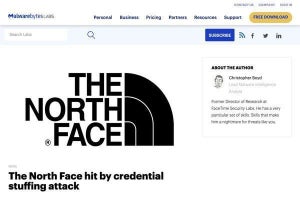 THE NORTH FACEに大規模なサイバー攻撃 - 20万超のアカウントが侵害