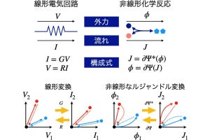 東大生研、平衡・非平衡の化学反応システムを統一する新理論の構築に成功