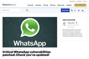 WhatsAppに2件の脆弱性、確認と更新を