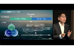 NECのコアDX事業、ESGやCXなど社会価値創出につながるサービスを拡充