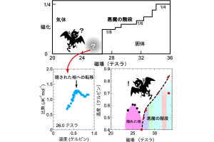 「磁気的な悪魔の階段」の手前に磁気的に隠れた状態が存在、東大が発見