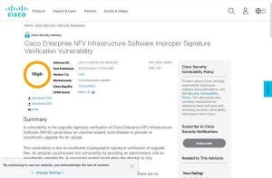 シスコシステムズの複数製品に重要な脆弱性、アップデートを