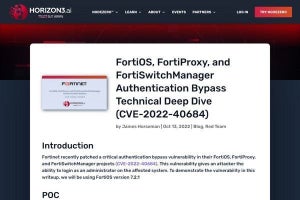 Fortinet製品の緊急脆弱性、概念実証が公開される