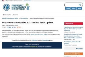Oracleがクリティカルパッチアップデート公開 - 370件の脆弱性修正