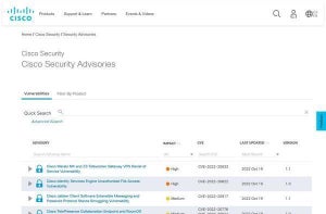 シスコ製品に重要な脆弱性、アップデートを