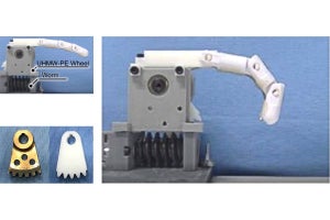 早大など、超高分子量ポリエチレン製ギアでロボットの省エネ化と軽量化を実現