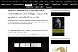 ランサムウェア「BlackByte」犯罪グループ、Asahi Group Holdingsのデータ窃取を主張