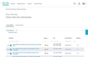 シスコシステムズの複数製品に重要な脆弱性、アップデートを