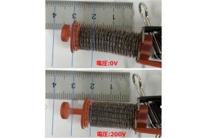 東工大、静電アクチュエータの出力を1000倍にできる有機強誘電材料を開発