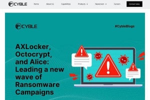 新しいランサムウェア「AXLocker」「Octocrypt」「Alice」に注意