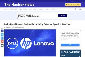 Dell、HP、Lenovoのファームウェアに古いバージョンのOpenSSLが存在