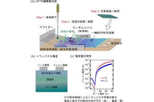 NAIST、高性能なn型ポリマー半導体を柔軟な薄膜として作製することに成功