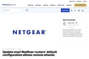 ネットギア製ルータに重大な脆弱性、確認と更新を