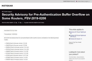 ネットギアの無線Wi-Fiルータに重要な脆弱性、確認とアップデートを